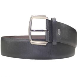 24 Bulk Mens Belts With Large Plain Design