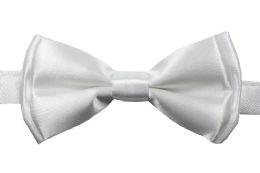 24 Bulk Kid Bowtie White