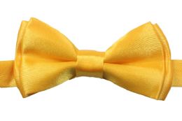 24 Bulk Shining Golden Yellow Kid Bow Tie