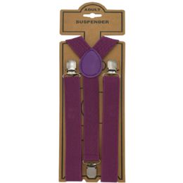 12 Bulk Purple Suspender