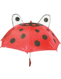 24 Bulk Cute Ladybug Kid Umbrella