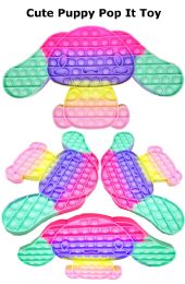12 Bulk Cute Puppy Pop It Toy
