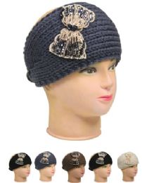 24 Bulk Winter Headbands With Crystals For Women