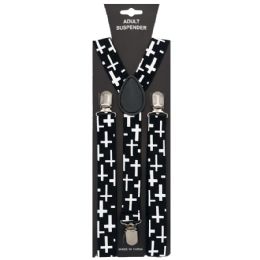 12 Bulk Cross Pattern Suspender