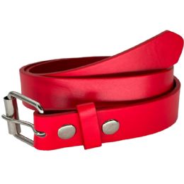 24 Bulk Belt Hot Red For Children