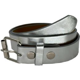 24 Bulk Children's Belts Bright Gray
