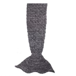 12 Bulk Mermaid Blanket Dark Grey