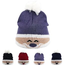 24 Bulk Kid's Winter Hat - Adorable Bear Design