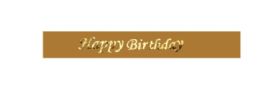 24 Bulk Birthday Sash Glitter In Gold