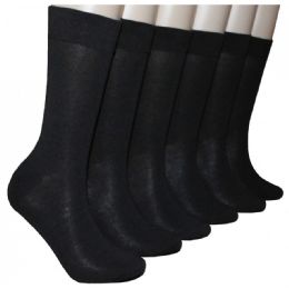 288 Bulk Men's Novelty Socks - 10-13 - Black
