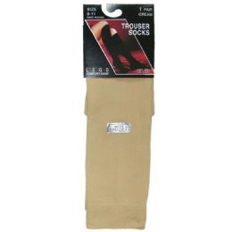 360 Bulk Ladies Trouser Socks - Size 9-11 - Cream