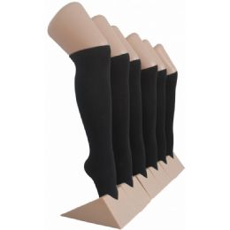 240 Bulk Girl's Knee High Socks Size 6-8 Black