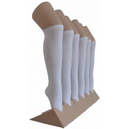 240 Bulk Girl's Knee High Socks Size 6-8 White