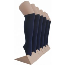 240 Bulk Girl's Knee High Socks Size 6-8 Navy