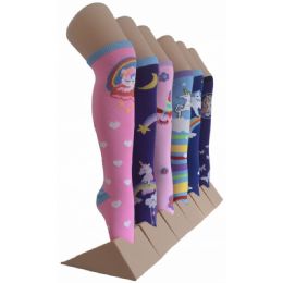 240 Bulk Girl's Knee High Socks Size 6-8 Unicorn