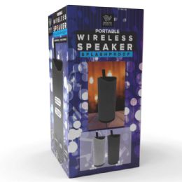 4 Bulk 6.25" Wireless Splashproof Portable Speaker With Carrying Loop