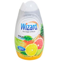 12 Bulk Air Freshener 7.8oz Solid Adjustable Wizard Tropical Citrus