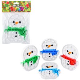144 Bulk Snowman Bubble Poppers 6 inch