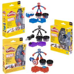 6 Bulk Play Doh Marvel Figures Asst