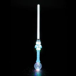 36 Bulk 30 inch Snowman Light Up Magic Ball Sword