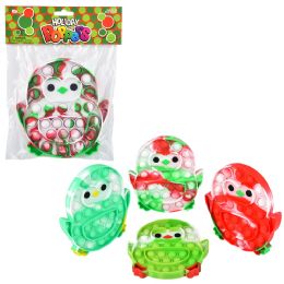 144 Bulk Holiday Penguin Bubble Poppers 6 inch