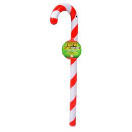 72 Bulk 16 inch  LighT-Up Candy Cane Wand