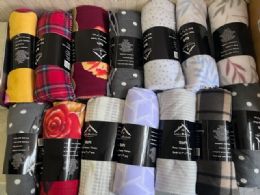 24 Bulk Warm Polar Fleece Blankets In Assorted Colors And Prints 50x60 Inches