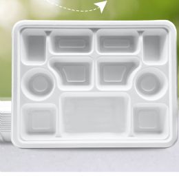 Bulk 11 Compartment Bagasse Rectangular Plate, 200 Ct. (8 Of 25)