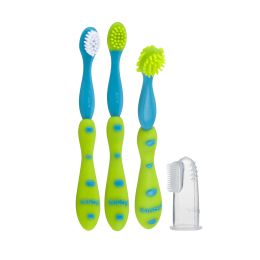 24 Bulk Nuby Oral Care Set: 4 Stage System, 0+ Months