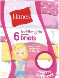 432 Bulk Hanes Toddler Girls Underwear Mix Prints Size 2-3t