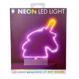 10 Bulk Simplytech Unicorn Shaped Neon Led Lamp With On/off Switch