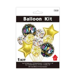 24 Bulk New Year Balloon 10pc Set