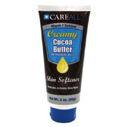 24 Bulk Careall Creamy Cocoa Butter Petroleum Jelly Tube 3 oz