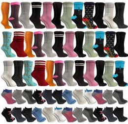 120 Bulk Sock Pallet Deal Mixed Assorted Random Colors For Women