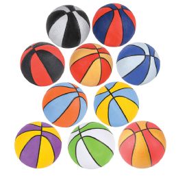 100 Bulk 5" Assorted Colors Micro Basketball