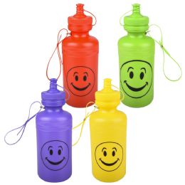 108 Bulk Smile Face Sports Bottle 18oz