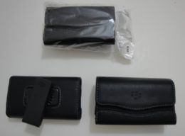 48 Bulk Cell Phone CasE--4.25" Black Horizontal Smart Phone Case