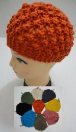 48 Bulk Wide Hand Knitted Ear Band [solid Color] *loop