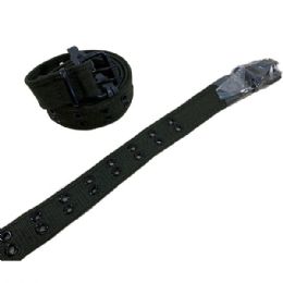 24 Bulk BelT--Canvas Belt With Holes (all Sizes) *army Green