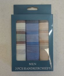 24 Bulk 3pk Men's Handkerchiefs [plaid] **box**