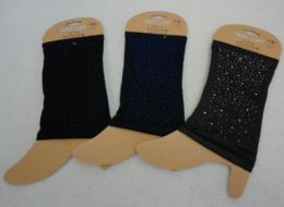 24 Bulk Boot Cuffs [mini Colored Rhinestones]