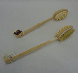 24 Bulk 16.5" Bath Brush/massager With Wooden Handle