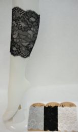 24 Bulk Lace Boot Cuffs [floral]