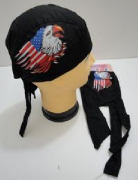 24 Bulk Skull CaP-Eagle Head And Torn Flag