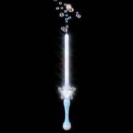 24 Bulk LighT-Up Snowflake Bubble Wand 29 inch