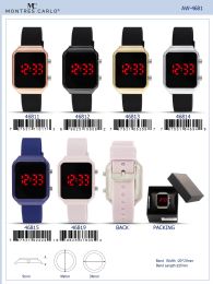 12 Bulk Digital Watch - 46815-B8 assorted colors