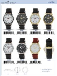 12 Bulk Men's Watch - 52865 assorted colors