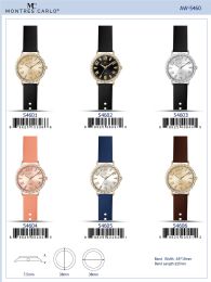 12 Bulk Ladies Watch - 54604 assorted colors