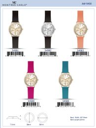 12 Bulk Ladies Watch - 54585 assorted colors