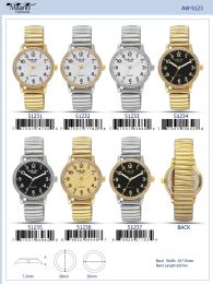 12 Bulk Ladies Watch - 51237-B8 assorted colors